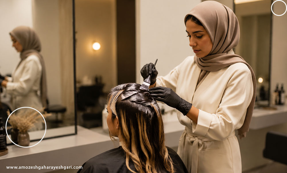 پیشرنگ کردن موهای سفید (پیشرنگساژ)
