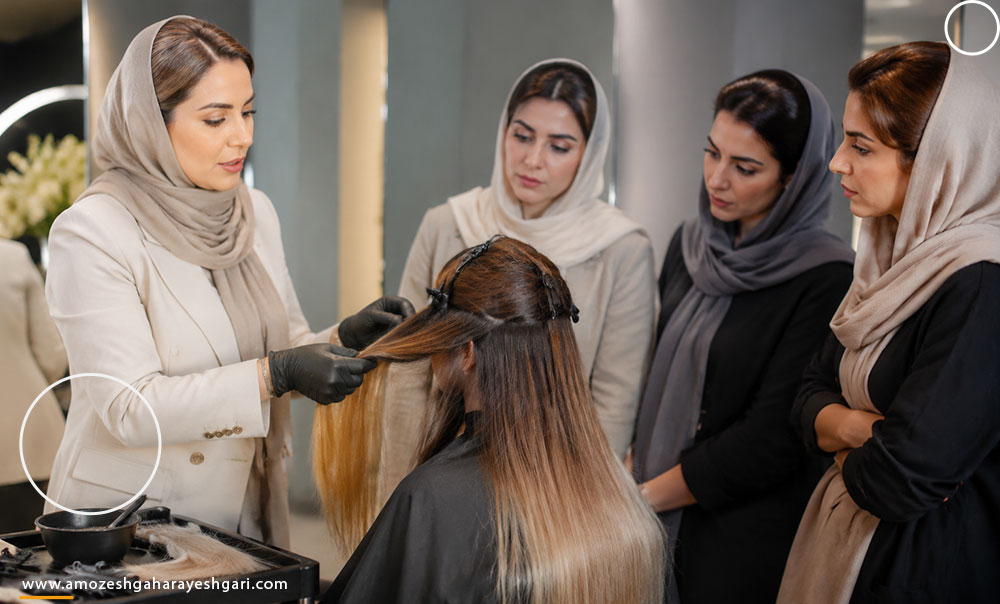 آموزش تصحیح رنگ مو