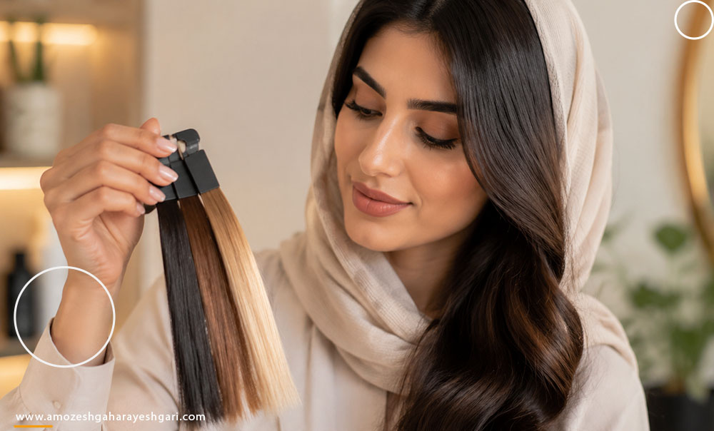 تفاوت رنگ موی دائمی نیمه دائمی و گیاهی