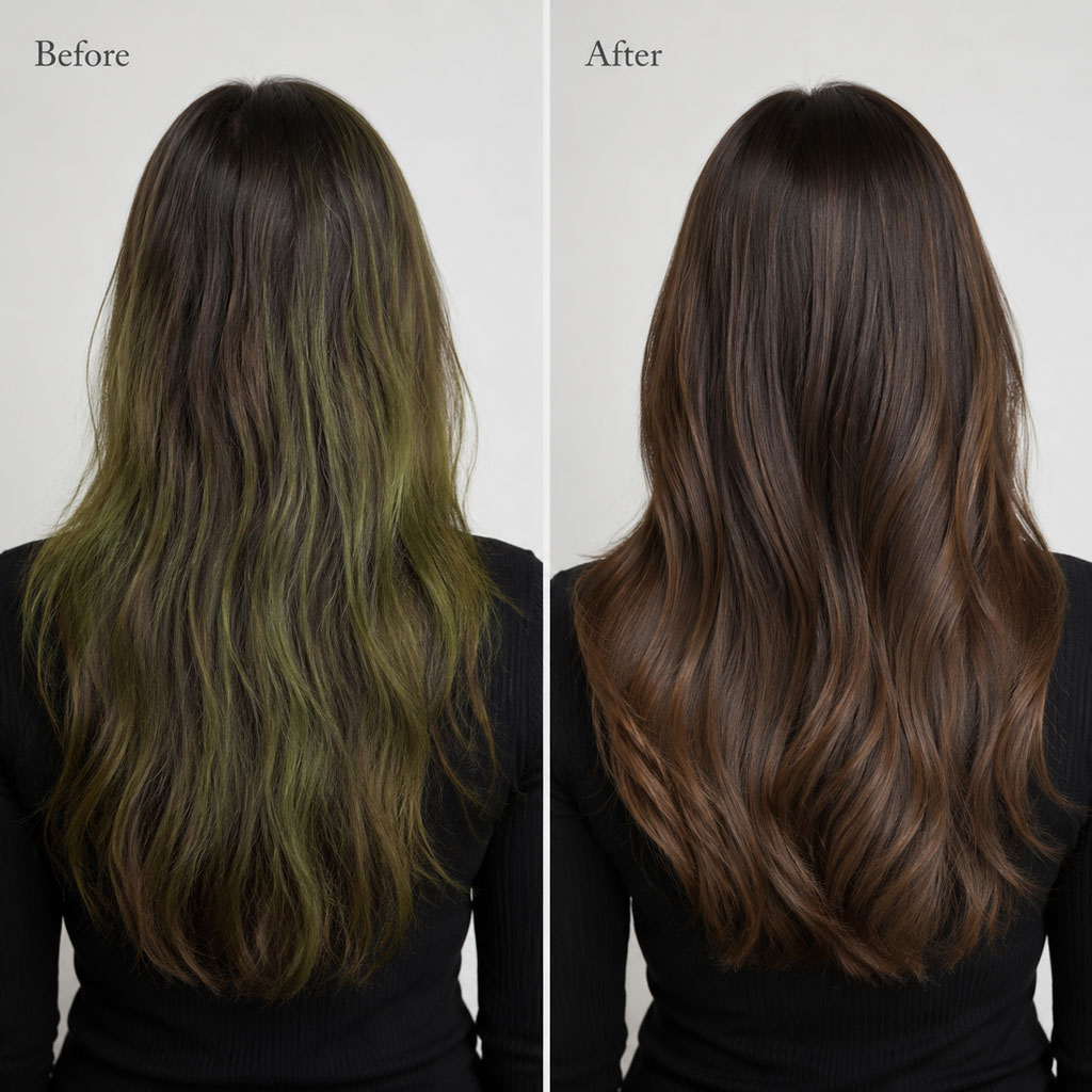 تناژ سبز یا خاکستری ناخواسته در رنگساژ