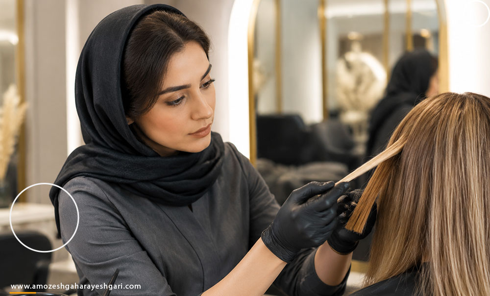 تصحیح رنگ مو و قانون چرخ رنگ