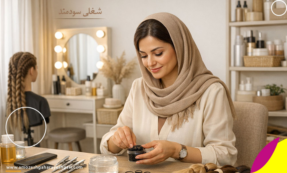 درآمد شغل بافت مو